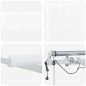 vidaXL Tenda da sole automatica retrattile con LED bianca 450 x 350 cm