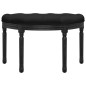 Panca Nera 81,5x41x49 cm in Velluto