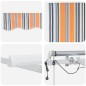 vidaXL Tenda da sole automatica retrattile con striscia LED multicolore 500x300 cm