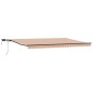 vidaXL Tenda Retrattile Manuale con Striscia LED Multicolore 500x300 cm vidaXL Tenda Retrattile Manuale con Striscia LED Multicolore 500x300 cm