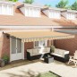 vidaXL Tenda da sole retrattile automatica a strisce multicolore 500 x 300 cm