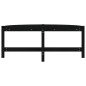 Tavolino da Salotto Nero 118x63x45 cm in Legno Massello di Pino