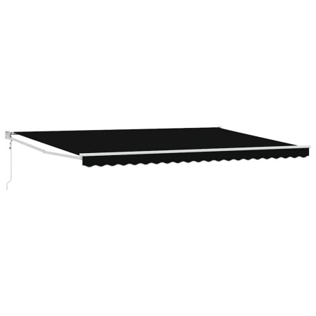 Tenda retrattile automatica vidaXL Nera 500x300 cm