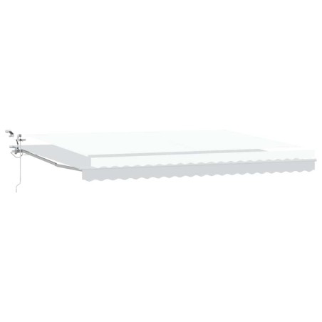 Tendone Retrattile Automatico vidaXL con LED Bianco 500x300 cm