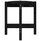 Tavolino da Salotto Nero Ø 42,5x45 cm in Legno Massello di Pino Tavolino da Salotto Nero Ø 42,5x45 cm in Legno Massello di Pino