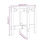 Tavolino da Salotto Nero Ø 42,5x45 cm in Legno Massello di Pino Tavolino da Salotto Nero Ø 42,5x45 cm in Legno Massello di Pino