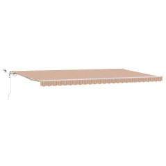 vidaXL Tenda da sole automatica retrattile con striscia LED multicolore, 600x300 cm
