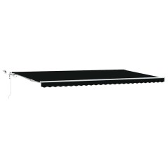 vidaXL velaXL Tenda Retrattile Automatica con LED Nera 600x300 cm