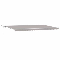 vidaXL Tendalino Automatico Retrattile con Luce a LED Grigio Chiaro 600x300 cm