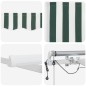 vidaXL Tenda Retrattile Automatica con LED Verde e Bianco 600x300 cm vidaXL Tenda Retrattile Automatica con LED Verde e Bianco 600x300 cm
