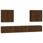 Set Mobili Porta TV 8pz Rovere Marrone in Legno Multistrato Set Mobili Porta TV 8pz Rovere Marrone in Legno Multistrato