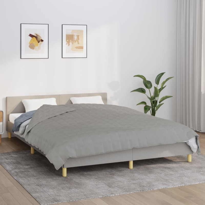 vidaXL Coperta Ponderata Grigia 200x230 cm 13 kg Tessuto vidaXL Coperta Ponderata Grigia 200x230 cm 13 kg Tessuto
