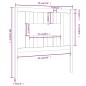 Testiera Miele 96x4x100 cm in Legno Massello di Pino Testiera Miele 96x4x100 cm in Legno Massello di Pino