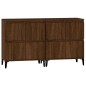 Credenze 2pz Rovere Marrone 60x35x70 cm in Legno Multistrato