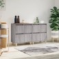 Credenze 2pz Grigio Sonoma 60x35x70 cm in Legno Multistrato Credenze 2pz Grigio Sonoma 60x35x70 cm in Legno Multistrato