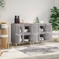 Credenze 2pz Grigio Sonoma 60x35x70 cm in Legno Multistrato Credenze 2pz Grigio Sonoma 60x35x70 cm in Legno Multistrato