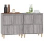 Credenze 2pz Grigio Sonoma 60x35x70 cm in Legno Multistrato Credenze 2pz Grigio Sonoma 60x35x70 cm in Legno Multistrato
