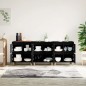 Credenze 3pz Nere 60x35x70 cm in Legno Multistrato Credenze 3pz Nere 60x35x70 cm in Legno Multistrato