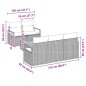 vidaXL Set di divani da giardino 6 pezzi con cuscini beige e in rattan polyacrylico