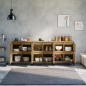 Credenze 3pz Rovere Sonoma 60x35x70 cm in Legno Multistrato Credenze 3pz Rovere Sonoma 60x35x70 cm in Legno Multistrato