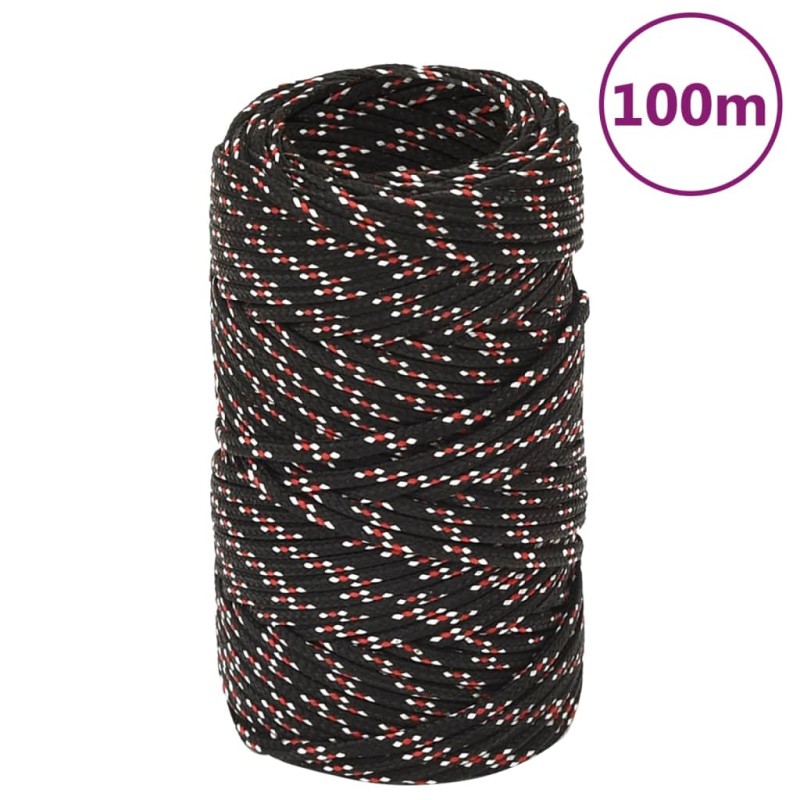 Corda Nautica Nera 2 mm 100 m in Polipropilene Corda Nautica Nera 2 mm 100 m in Polipropilene