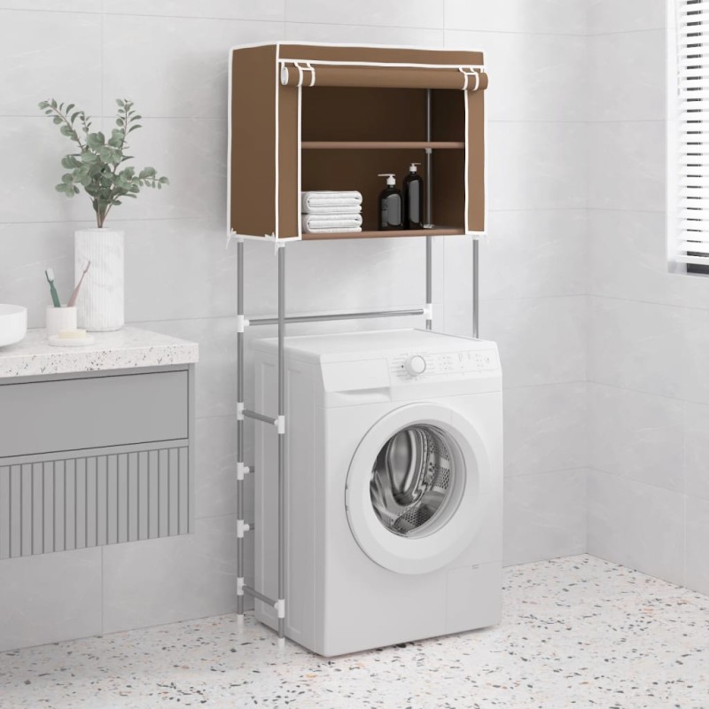 Rastrelliera Lavatrice 2 Livelli Marrone 71x29,5x170,5 cm Ferro Rastrelliera Lavatrice 2 Livelli Marrone 71x29,5x170,5 cm Ferro