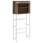 Rastrelliera Lavatrice 2 Livelli Marrone 71x29,5x170,5 cm Ferro Rastrelliera Lavatrice 2 Livelli Marrone 71x29,5x170,5 cm Ferro