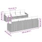 vidaXL Set Divano da Giardino a 9 Pezzi con Cuscini Beige in Rattan Sintetico e Acacia