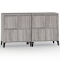 Credenze 2pz Grigio Sonoma 60x35x70 cm in Legno Multistrato Credenze 2pz Grigio Sonoma 60x35x70 cm in Legno Multistrato