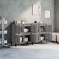 Credenze 2pz Grigio Sonoma 60x35x70 cm in Legno Multistrato Credenze 2pz Grigio Sonoma 60x35x70 cm in Legno Multistrato
