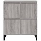 Credenze 2pz Grigio Sonoma 60x35x70 cm in Legno Multistrato Credenze 2pz Grigio Sonoma 60x35x70 cm in Legno Multistrato