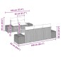 vidaXL Set da Giardino in 6 Pezzi con Cuscini in Rattan Sintetico Beige