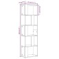 Libreria Rovere Marrone 45x24x160 cm in Legno Multistrato Libreria Rovere Marrone 45x24x160 cm in Legno Multistrato