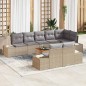 vidaXL Set di Divani da Giardino 9 Pezzi in Rattan Sintetico e Acacia vidaXL Set di Divani da Giardino 9 Pezzi in Rattan Sintetico e Acacia