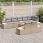 vidaXL Set di Divani da Giardino 9 Pezzi in Rattan Sintetico e Acacia vidaXL Set di Divani da Giardino 9 Pezzi in Rattan Sintetico e Acacia