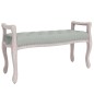 Panca Grigio Chiaro 110x45x60 cm in Velluto Panca Grigio Chiaro 110x45x60 cm in Velluto