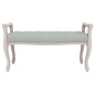 Panca Grigio Chiaro 110x45x60 cm in Velluto Panca Grigio Chiaro 110x45x60 cm in Velluto