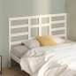 Testiera per Letto Bianca 146x4x104cm in Legno Massello di Pino Testiera per Letto Bianca 146x4x104cm in Legno Massello di Pino