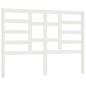 Testiera per Letto Bianca 146x4x104cm in Legno Massello di Pino Testiera per Letto Bianca 146x4x104cm in Legno Massello di Pino