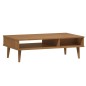 Tavolino MOLDE Marrone 100x55x31 cm in Legno Massello di Pino