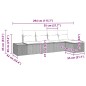 vidaXL Set da giardino in rattan sintetico beige con cuscini - 5 pezzi vidaXL Set da giardino in rattan sintetico beige con cuscini - 5 pezzi