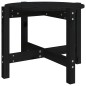 Tavolino da Salotto Nero Ø 62,5x45 cm in Legno Massello di Pino Tavolino da Salotto Nero Ø 62,5x45 cm in Legno Massello di Pino