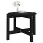 Tavolino da Salotto Nero Ø 62,5x45 cm in Legno Massello di Pino Tavolino da Salotto Nero Ø 62,5x45 cm in Legno Massello di Pino