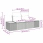 vidaXL Set giardino 9 pezzi con cuscini - Grigio in polirattan e acacia