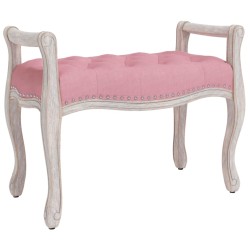 Panca Rosa 80x45x60 cm in Velluto