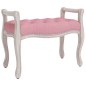 Panca Rosa 80x45x60 cm in Velluto Panca Rosa 80x45x60 cm in Velluto
