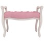 Panca Rosa 80x45x60 cm in Velluto Panca Rosa 80x45x60 cm in Velluto