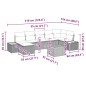 vidaXL Set Divano da Giardino 8 pcs Beige 55 x 55 x 37 cm Rattan PE