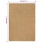 Tappeto Rettangolare Naturale 80x160 cm in Juta Tappeto Rettangolare Naturale 80x160 cm in Juta