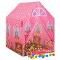 Tenda da Gioco per Bambini Rosa con 250 Palline 69x94x104 cm Tenda da Gioco per Bambini Rosa con 250 Palline 69x94x104 cm